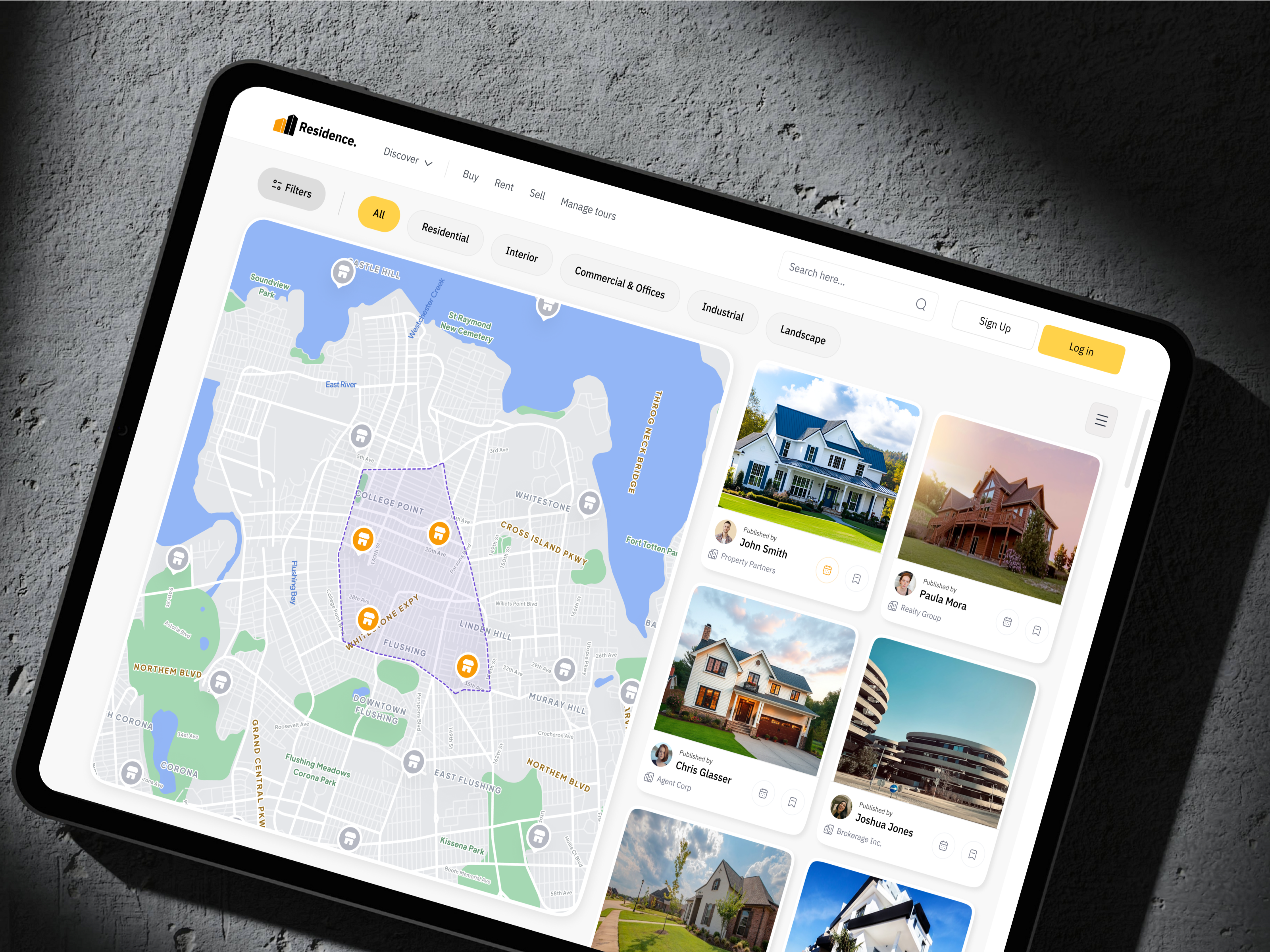 Real Estate Web Platform – Property Discovery clean dashboarddesign design designinspiration dribbble map mapui minimal productdesign property propertylisting realestate realestateapp saasdesign ui ui design uidesign uiux uxdesign webdesign