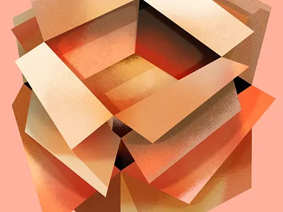 Layered Boxes 3d artwork design graphic design illustration