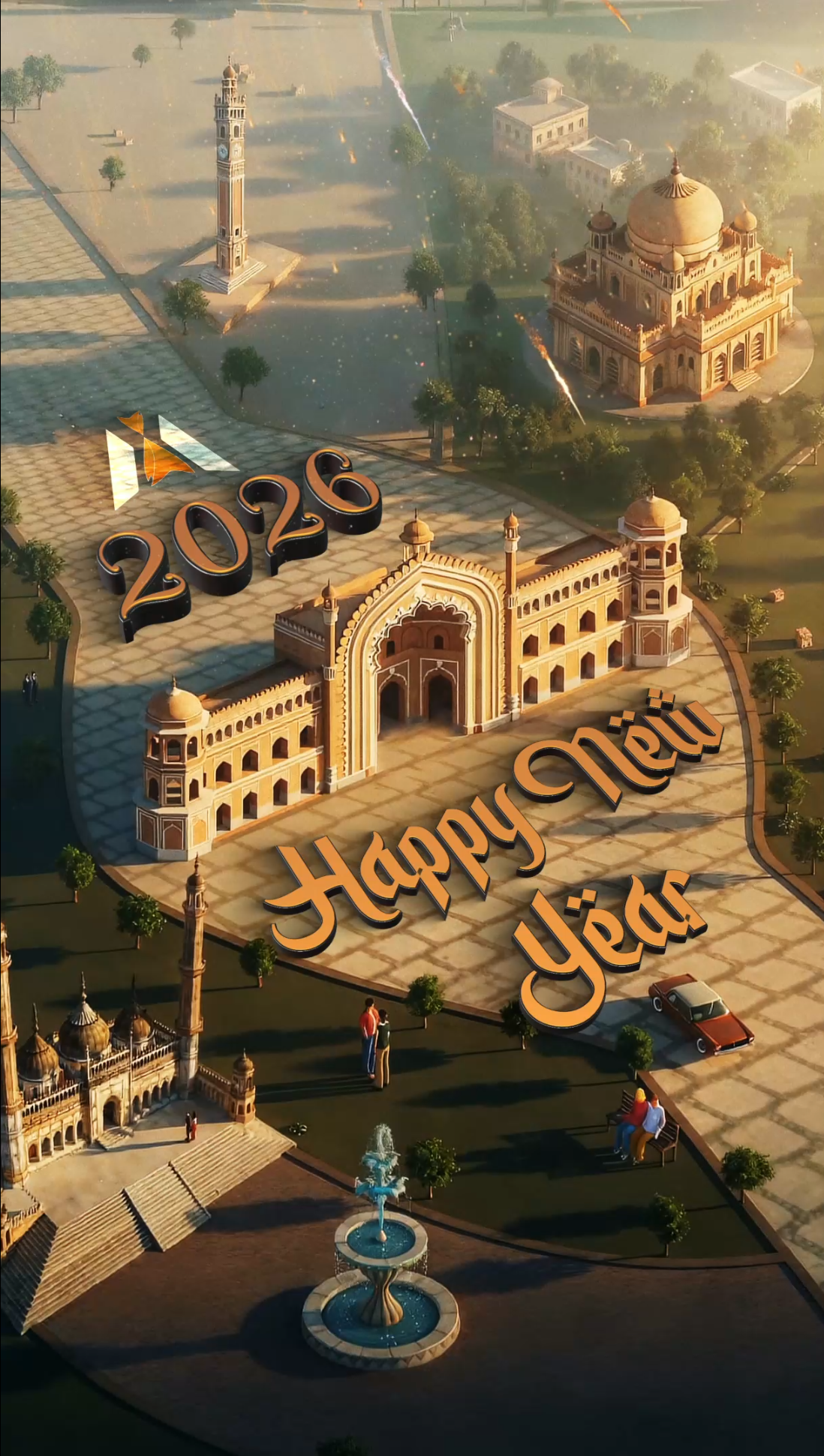 ✨🎆 Happy New Year 2026 from Lucknow 🎆✨ — by Motions Mate after effects animation animation animation 2d branding concept custom animation design gif illustration