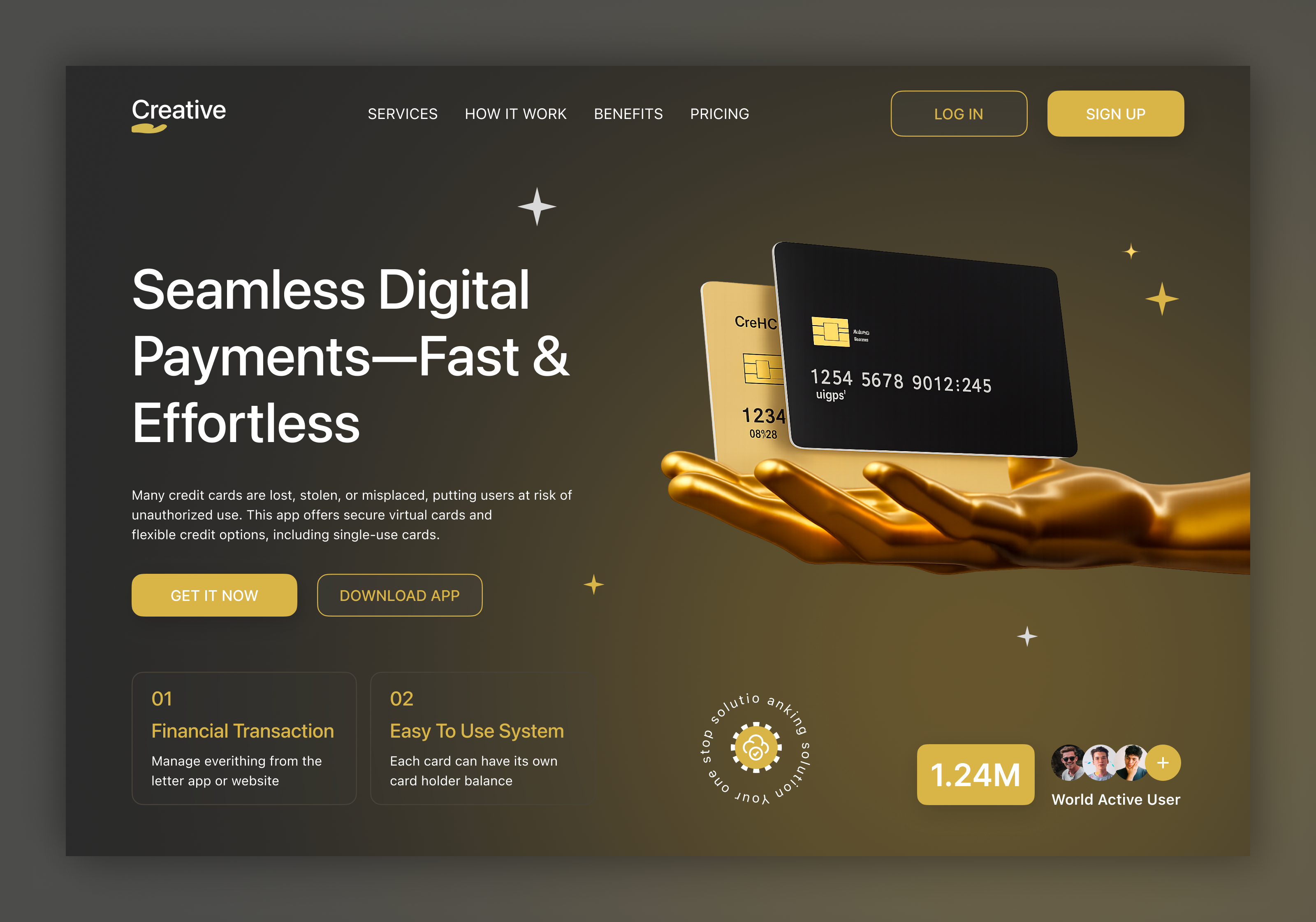 Example of Seamless Digital Payments Landing Page