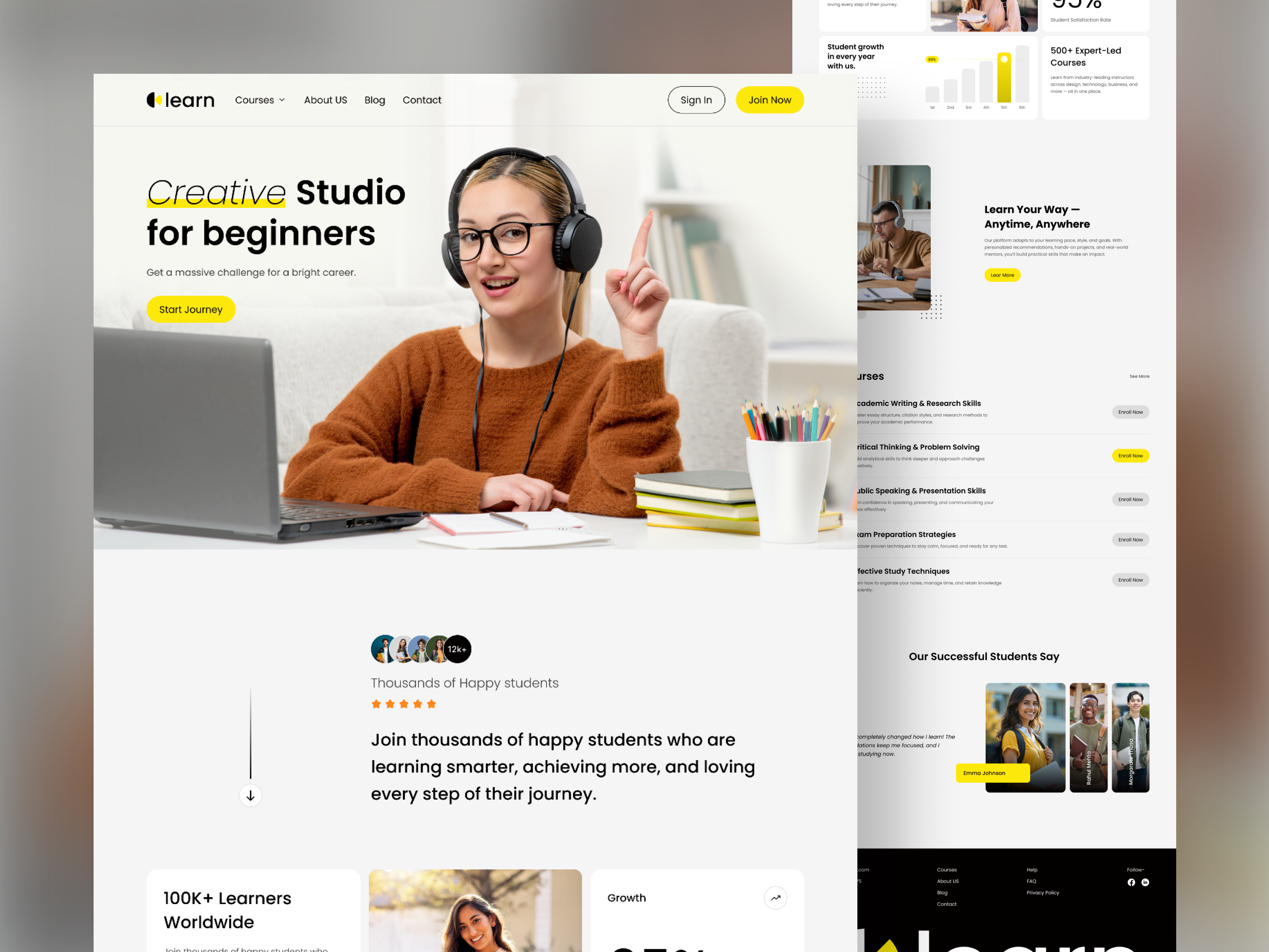 Education Landing page e learning education education landing page education website landing page online education uiux web app web ui website design