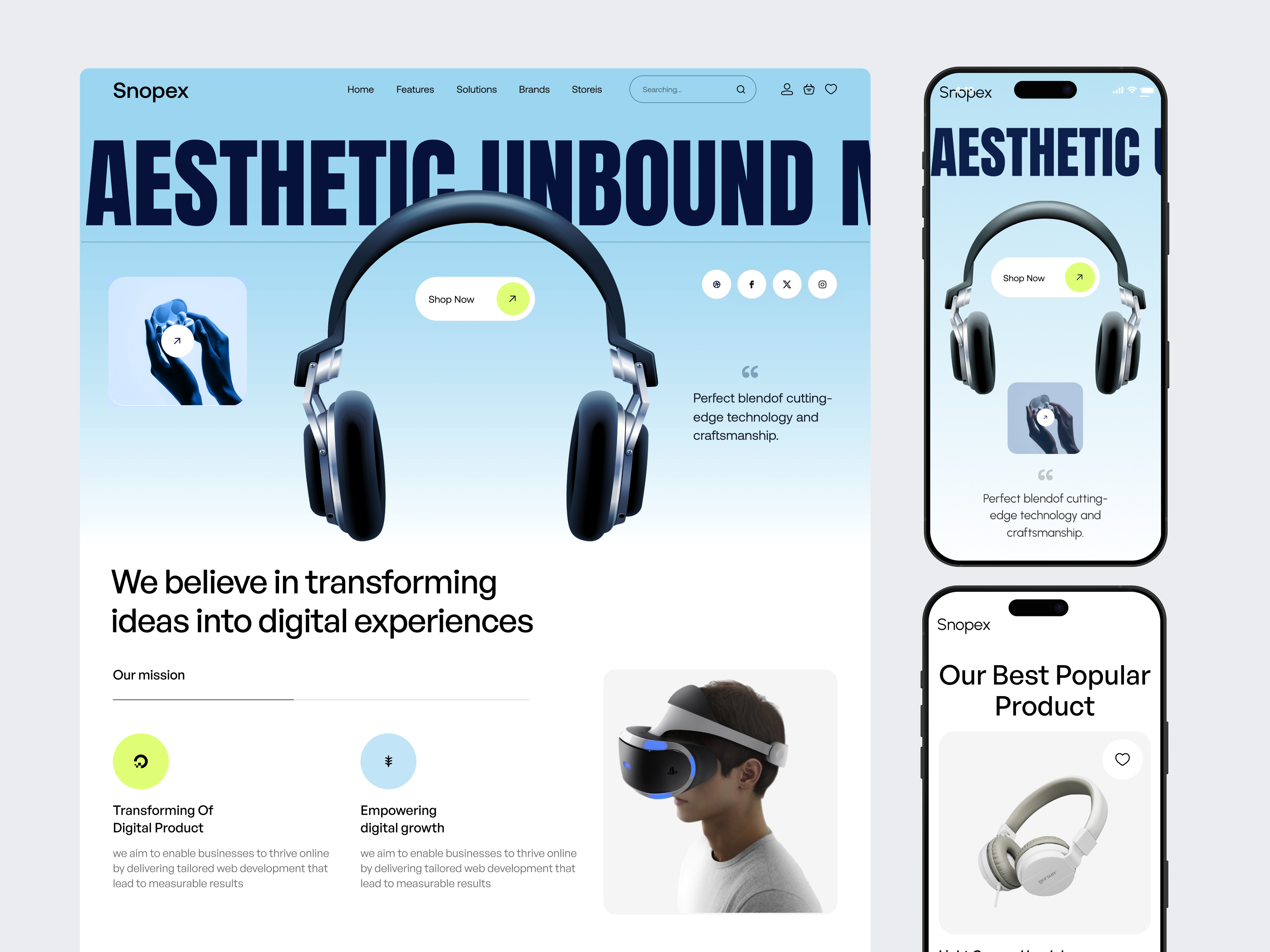 Example of Custom Website Design ( 5 Inner Pages)