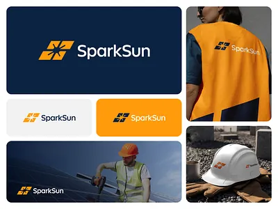 SparkSun – Solar Energy Logo Design brandidentity branding designer energylogo graphic design graphicdesign icon logo logodesign logoinspiration logotype renewableenergy solarenergy sunlogo visualidentity