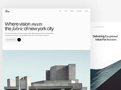 Seak Capital - Minimal Website Design daily ui minimal modern ui ux web design website white