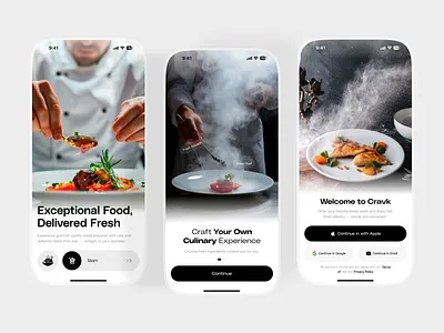 Onboarding-Food Delivery Mobile App UI app design clean ui design inspiration food app food delivery food ordering food ordering app ios app iphone ui minimal ui mobile app mobile ui modern ui onboarding ui product design startup design ui design ui ux ux design