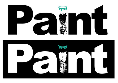 Paint branding design graphic design illustration logo paint typography vector