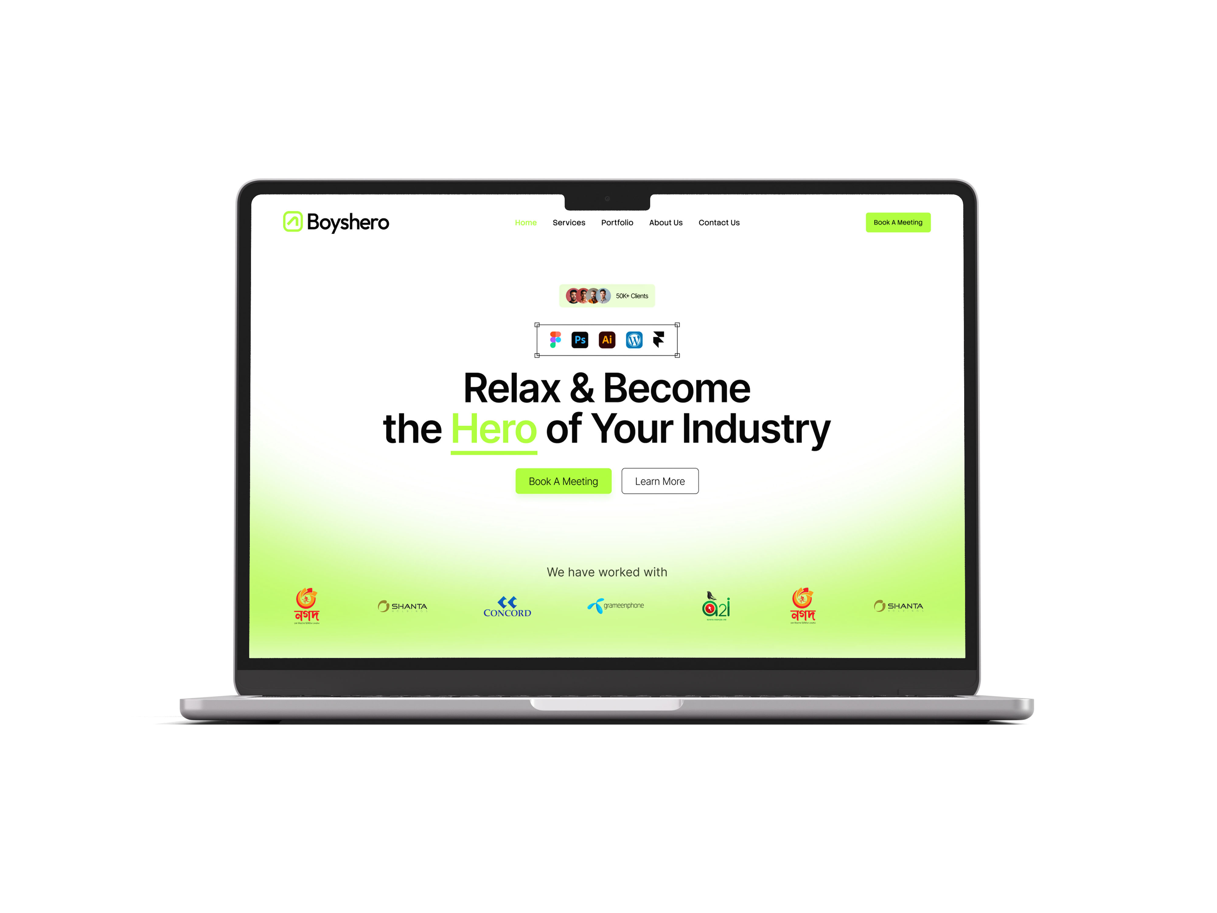 Rejected hero section concept for a website I designed recently. graphic design ui website design