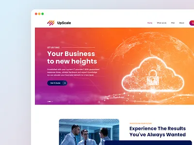 Elevate It Service : Landing Page / Home Page UI apps arnoxweb businesswebsite company corporate corporatewebsite creative design interface itservices landingpage techwebsite uidesign uiux uiuxdesign uxdesign uxdesigner webapp website webui
