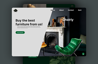 Furniture website (Chairly)🛏 clean dailyui design minimal ui ux web web design website