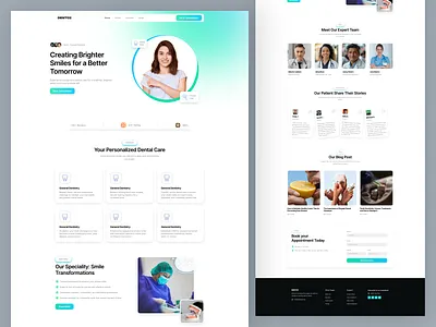Dentoi – Best free Dental Website Templates dental clinic web design dental clinic website dental website dental website design dental website landing page dental website ui design designerforux illustration landing page landing page design template design ui uiux design uiux designer web design