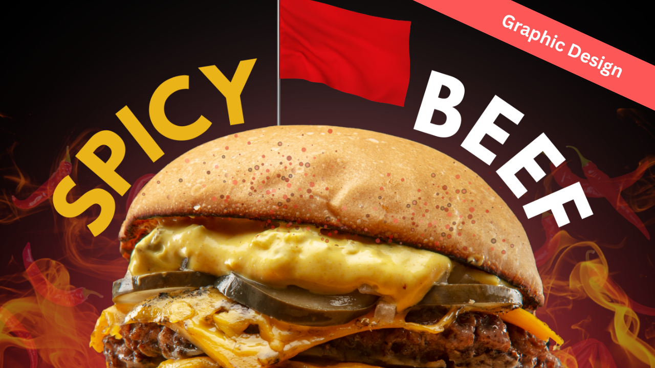 Graphic Design: Big Burger Restaurant brand branding canva food food business graphic graphic design photoshop restaurant