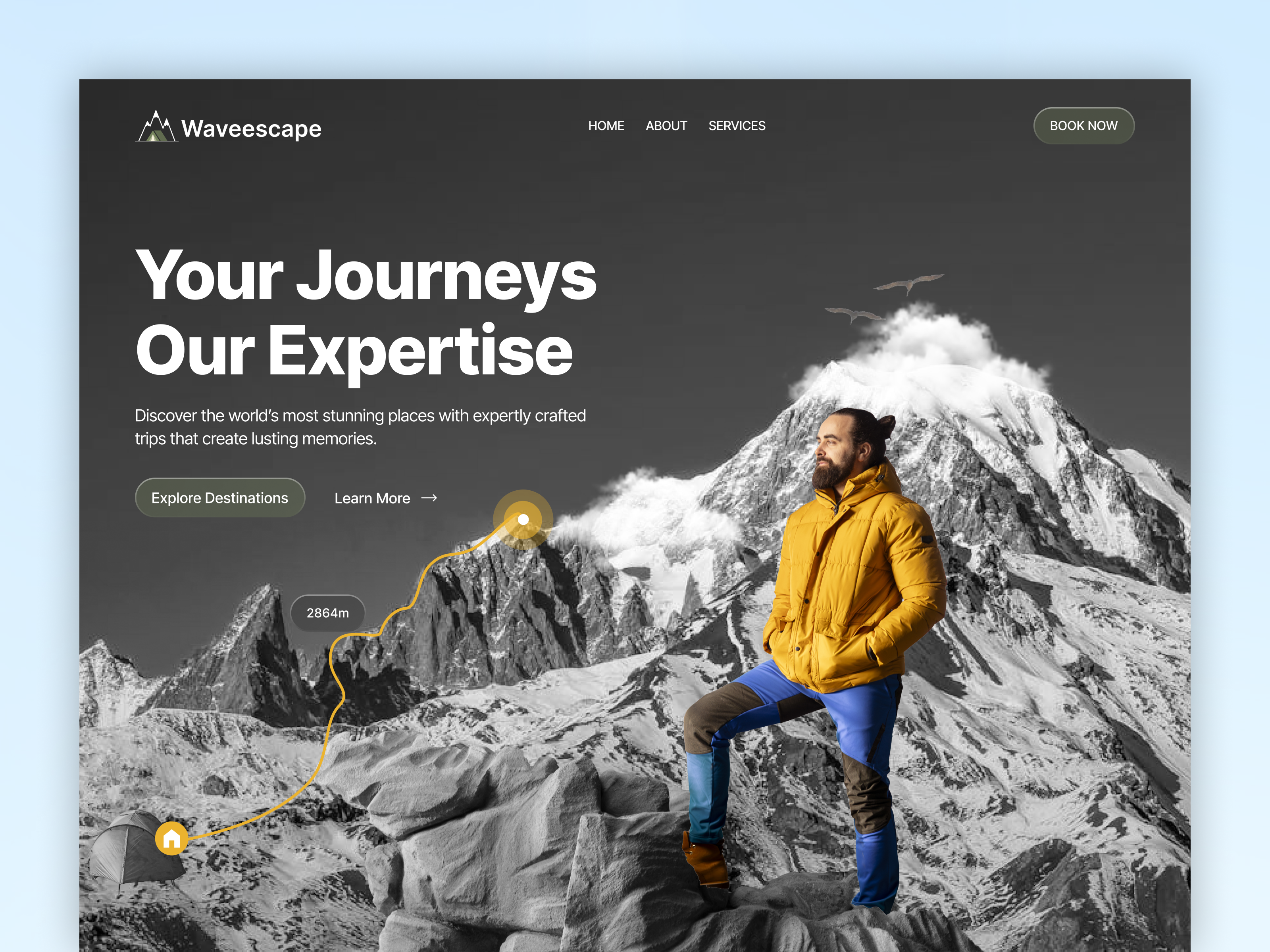 Example of Landing Page Design – UX/UI