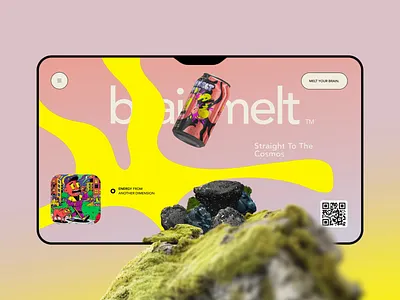 Brainmelt 3d website design 3d brainmelt can colors creative drink graphic illustration interactive no code product scroll soda spline trends ui ux web web design website