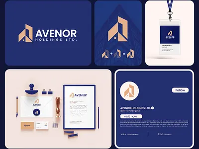 Real Estate Holdings Company Logo brand branding building constraction creative design graphic design hoildingscompany illustration logo logodesign logomaker modren realstate unique