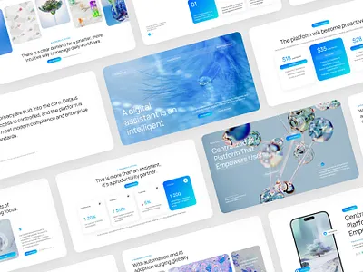 Modern Digital Assistant Presentation ai business design digital futuristic graphic design minimal modern pitch deck powerpoint presentation trend ui