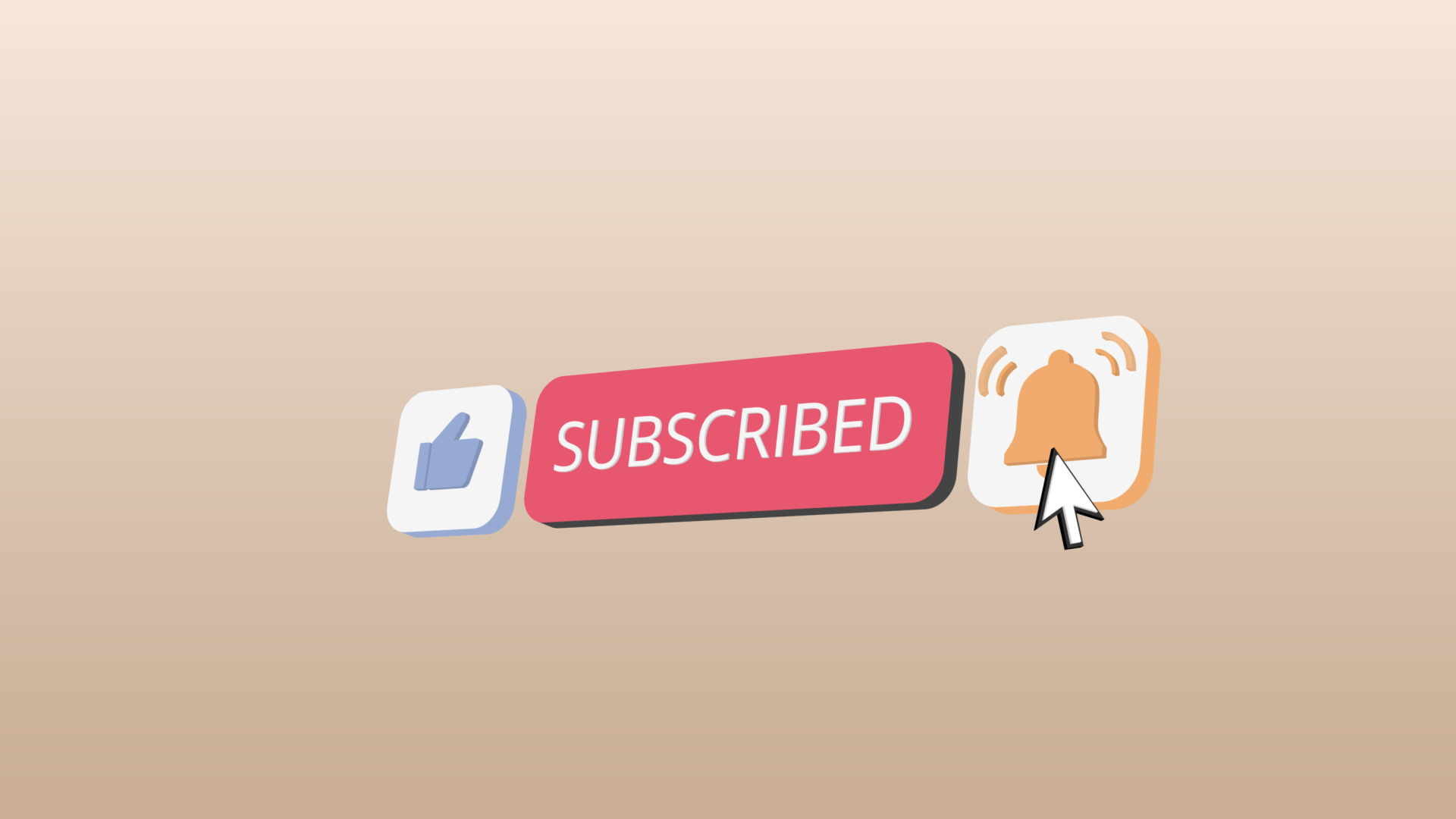 Customized YouTube Subscribe Button 3d 3danimation aftereffects animation animationdesign animationinspiration branding button buttonanimation custom identy motiondesign motiongraphics subscribe youtube
