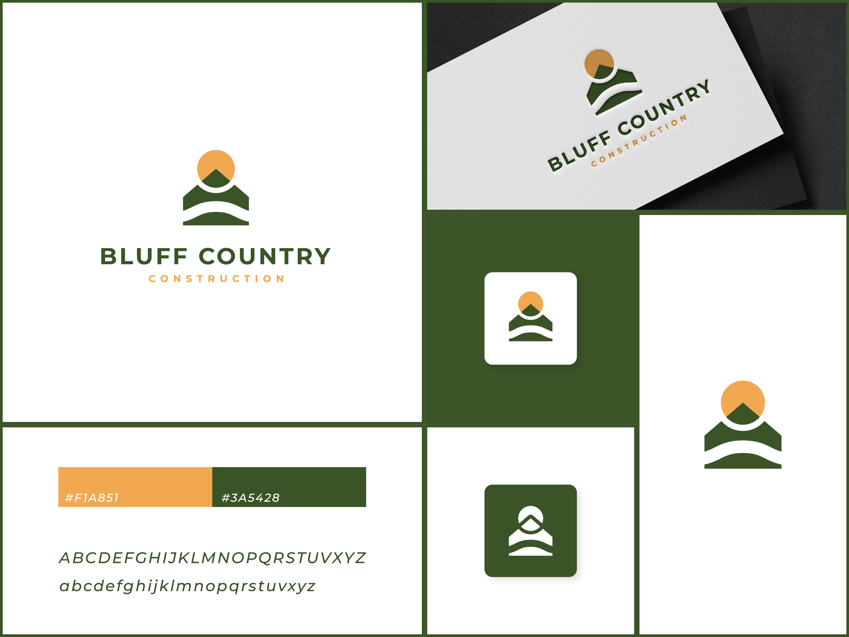 Horizon Homes | Minimalist Real Estate Branding architecture branding building construction developer flat design geometry house icon identity landscape logo design minimalist modern mountain nature real estate river sun urban vector