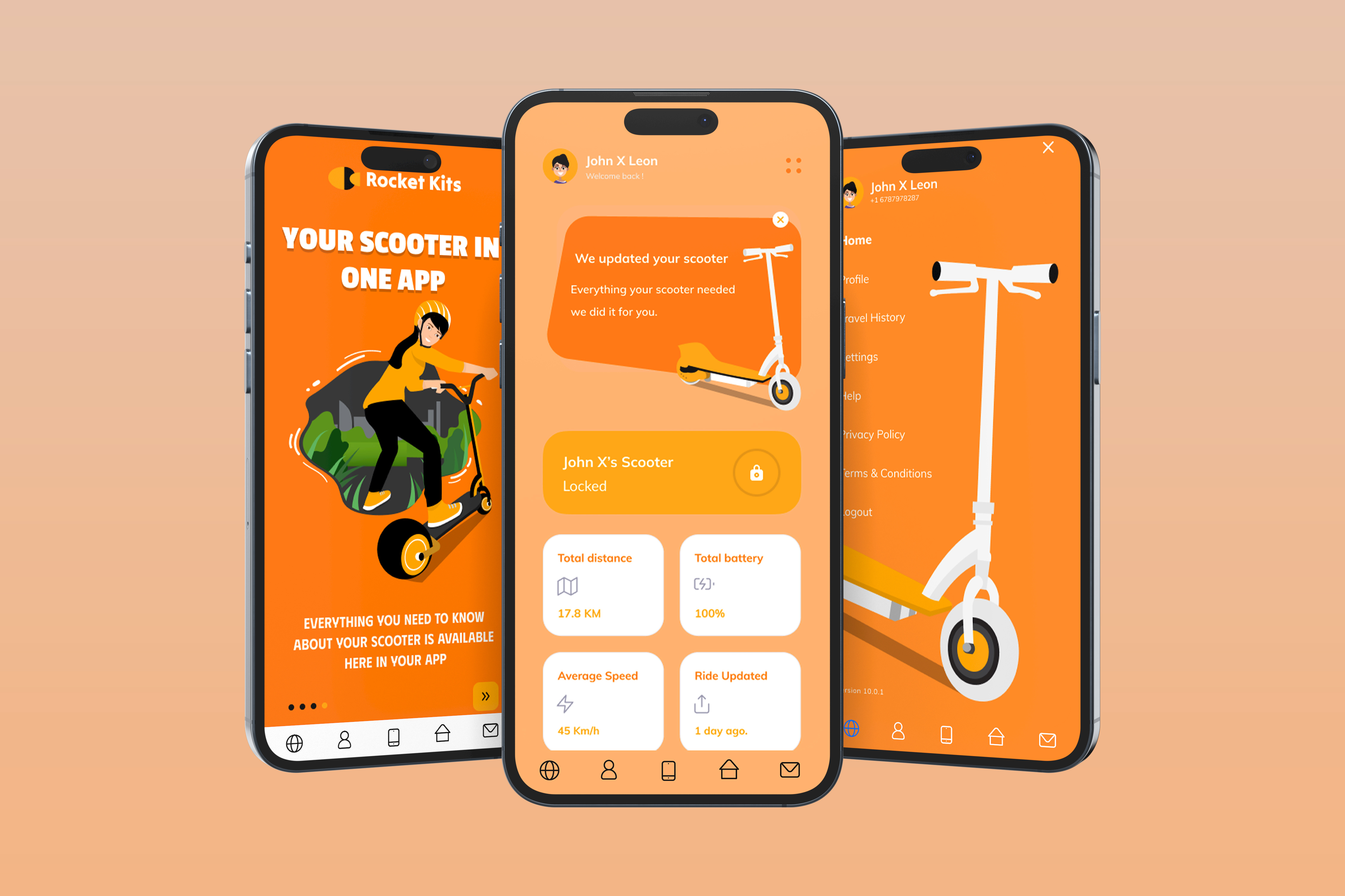 Scooter App UI, Mobile Application appdesign application app color system delivery app figma illustration mobile app design product design scooter app ui design ui ux design ux design web app design