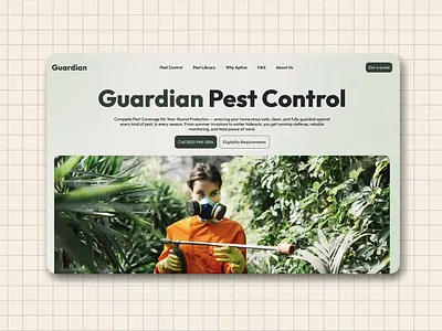 Guardian - Corporate website UI and service presentation animation branding figma ui webflow website