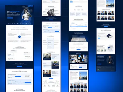 Website for marketing agency Curia Consulting branding design greek landingpage marketing agency onepager webdesign webflow