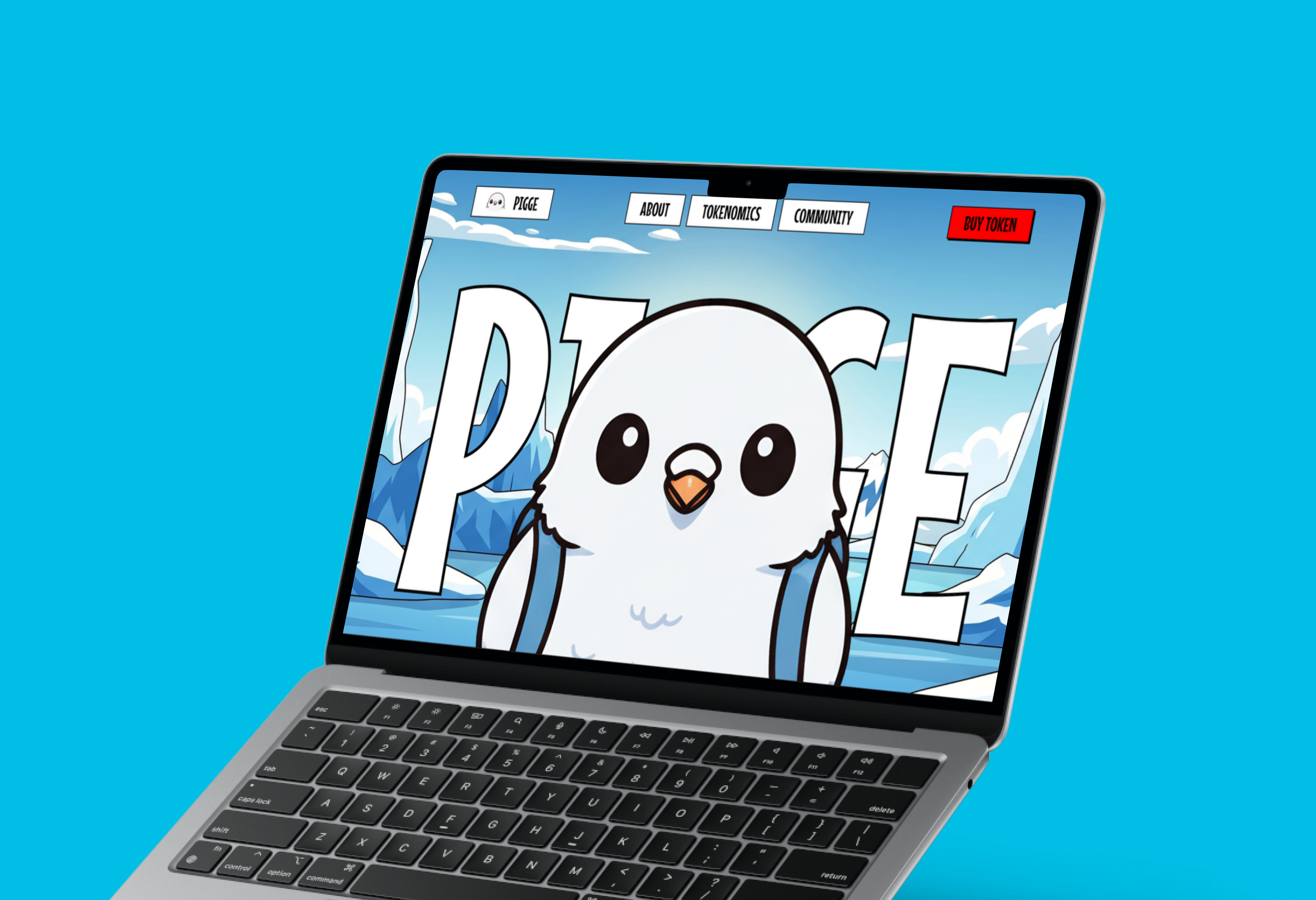 Example of Meme Coin Website Design