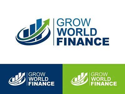 Grow World Finance Logo Design adobeillustrator brandidentity branding business logo corporate logo design finance logo fintech logo graphic design logo logodesign modern logo vector