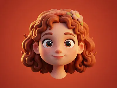 Stylized 3D Girl Character Portrait 3d character 3d illustration animation character art character design cute dribbble illustration stylized