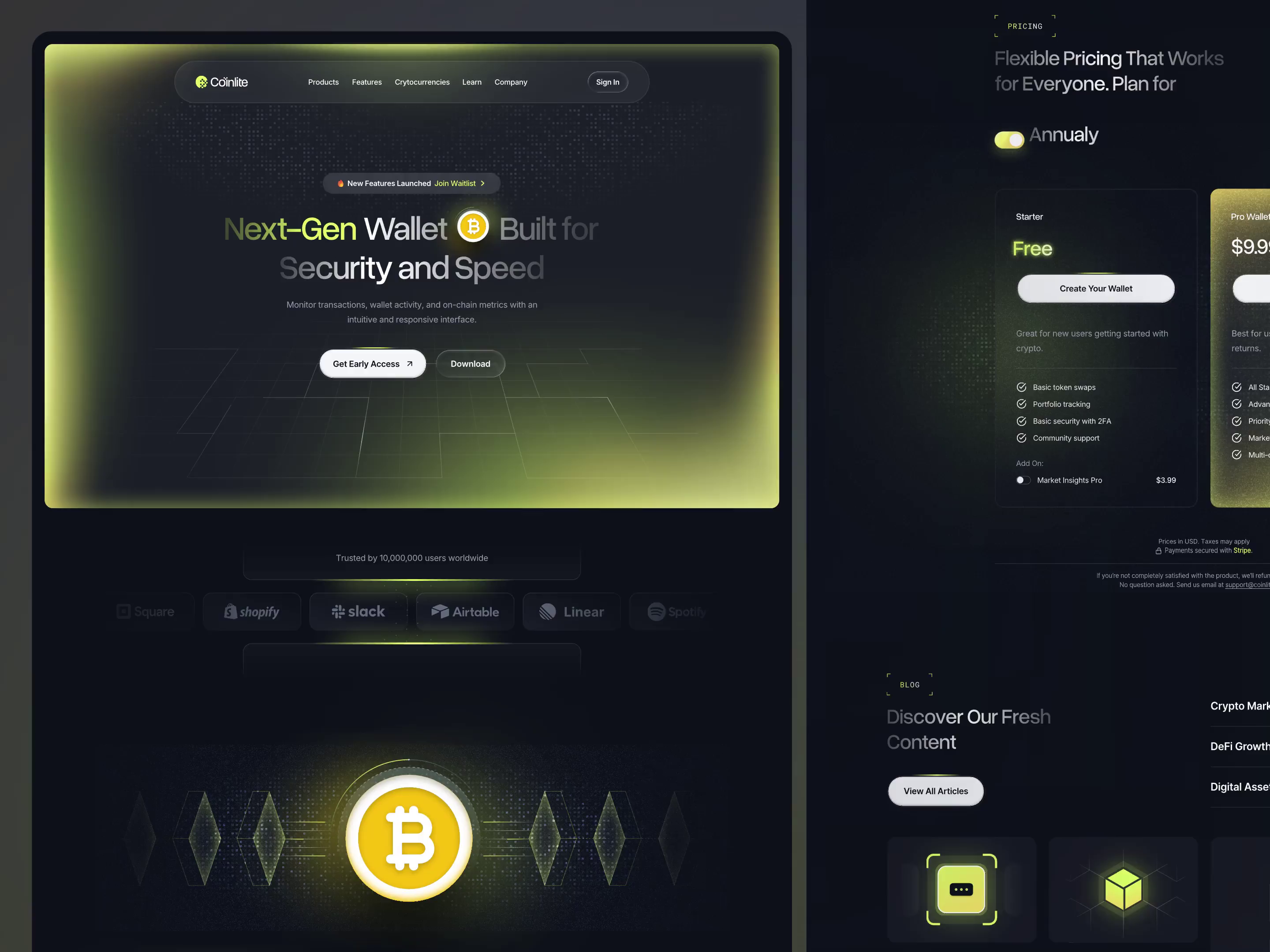 Coinlite – Crypto Wallet Website Design by Barly Design for Uxerflow on  Dribbble