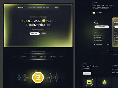Coinlite – Crypto Wallet Website Design animation clean crypto crypto design crypto platform currency design graphic design investment modern motion graphics technology ui uidesign uiux ux uxdesign wallet web design website