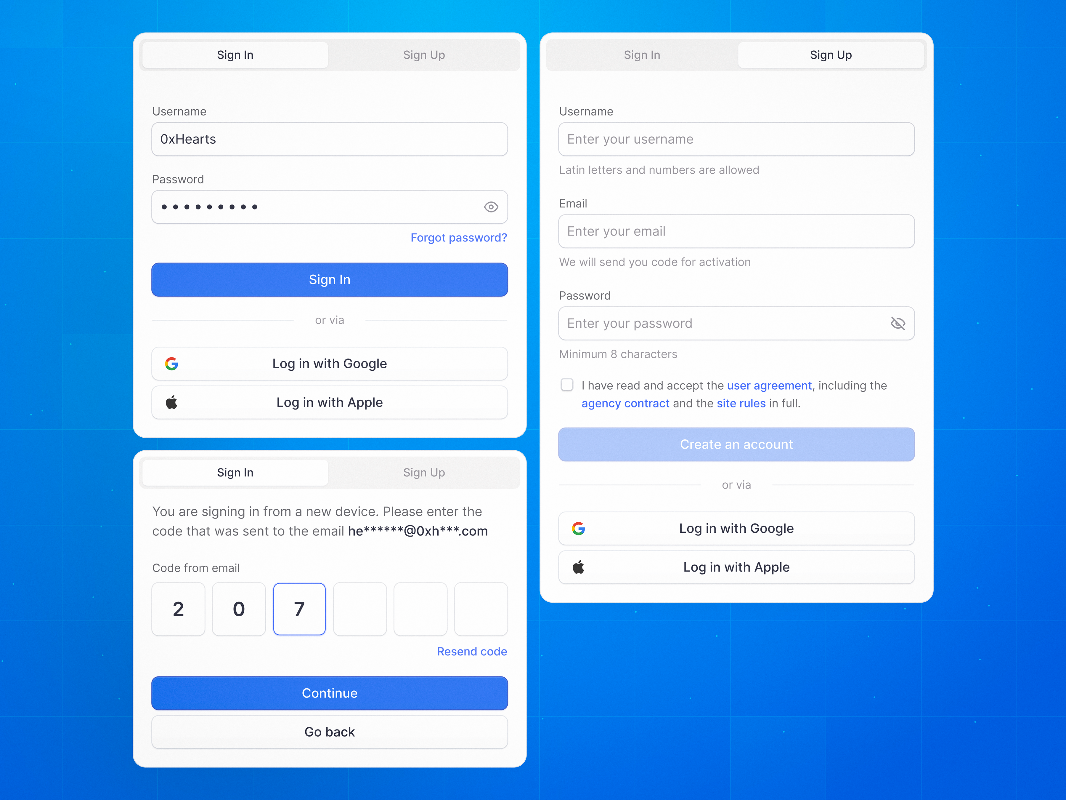 Example of 🔐 Sign In / Sign Up Modals | Starvell Digital Game Marketplace