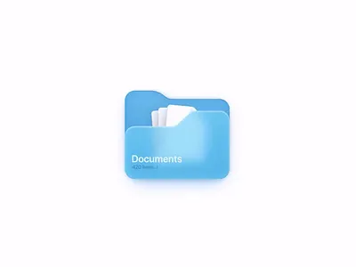 Folder Files Micro Interaction Animation in Figma apple folder figma animation files animation folder animation folder hover folder icon glass folder glassmorphism hover animation micro animation micro interaction microinteraction minimalist paper animation ui ui design windows folder