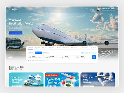 Flight Booking Website UI/UX Design booking website flight booking flight booking website saas website travel travel website travel website design web design website website design