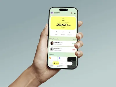 Finance App - Transaction & Payment Flow finance app fintech for hire freelance designer green interface ios app mobile banking payment flow transaction history ui design user experience ux design wallet app