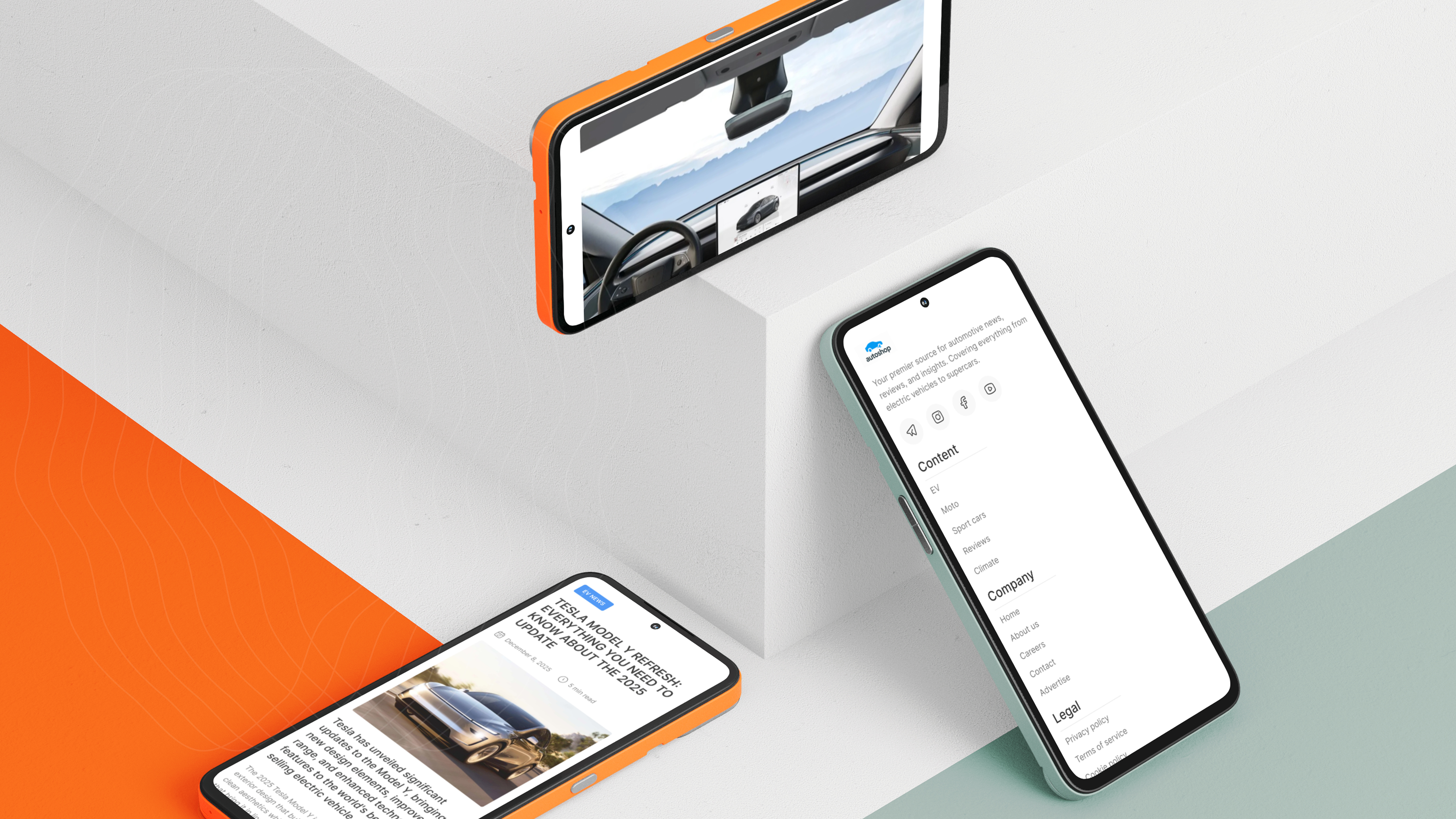 Autoshop - Automotive News Website figma interaction design minimal ui ux web design