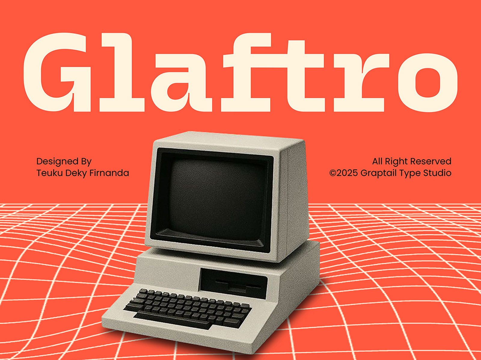 Glaftro - Inktrap Font 90s chunky decorative display graptail inktrap nostalgia quirky retro sans serif vintage