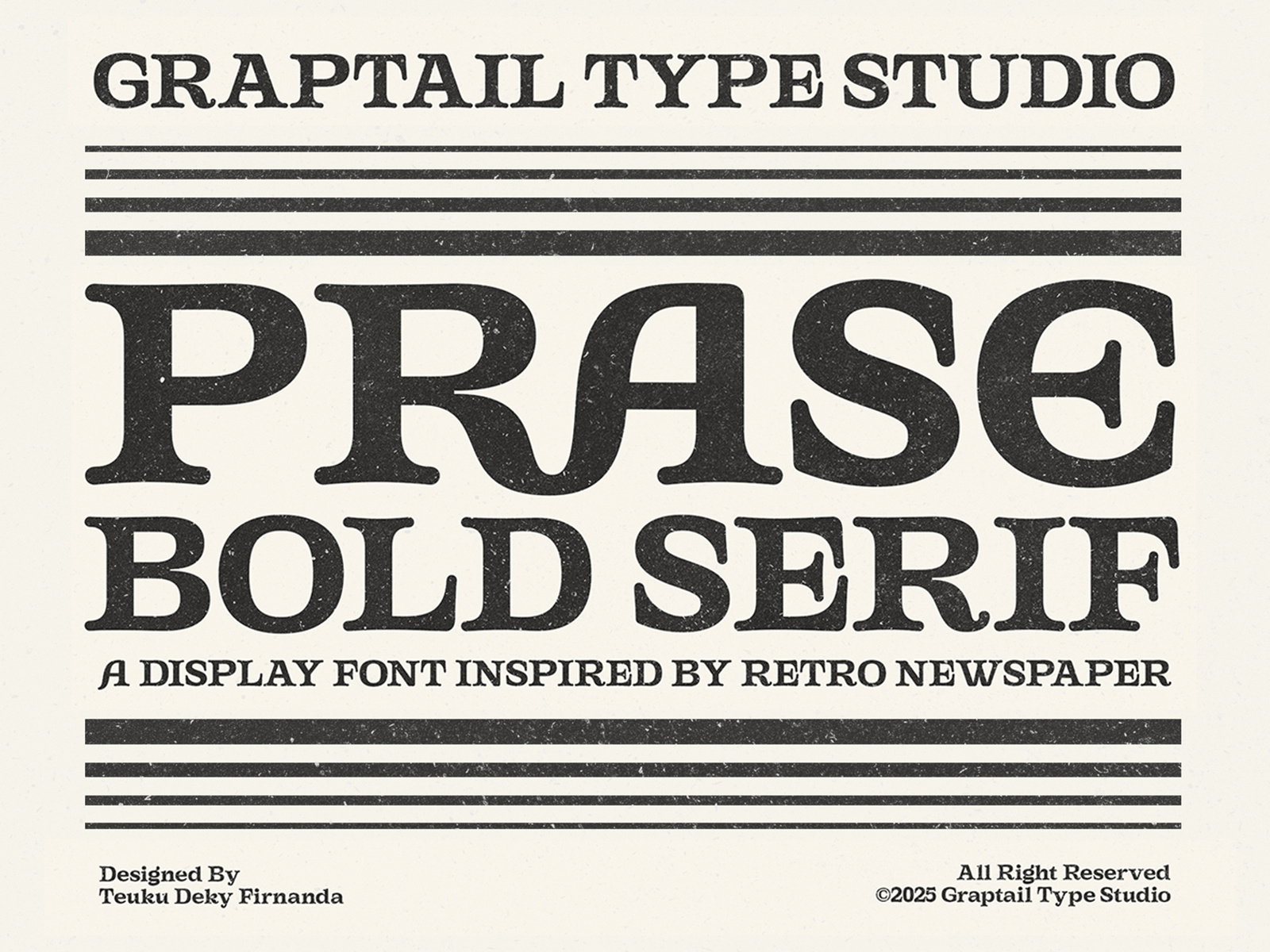Gts Prase - Bold Serif 90s chunky decorative display graptail nostalgia quirky retro serif vintage