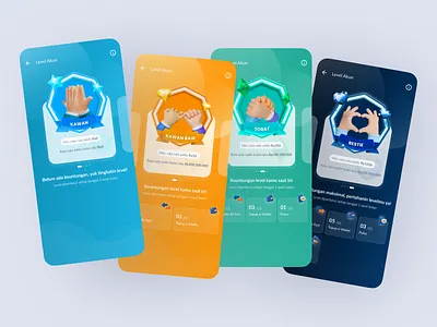 Raya Tiering Account — Elevating User Retention & Funded Rate 3d mobile design branding level account membership program mobile mobile design tiering account ui uiux ux design