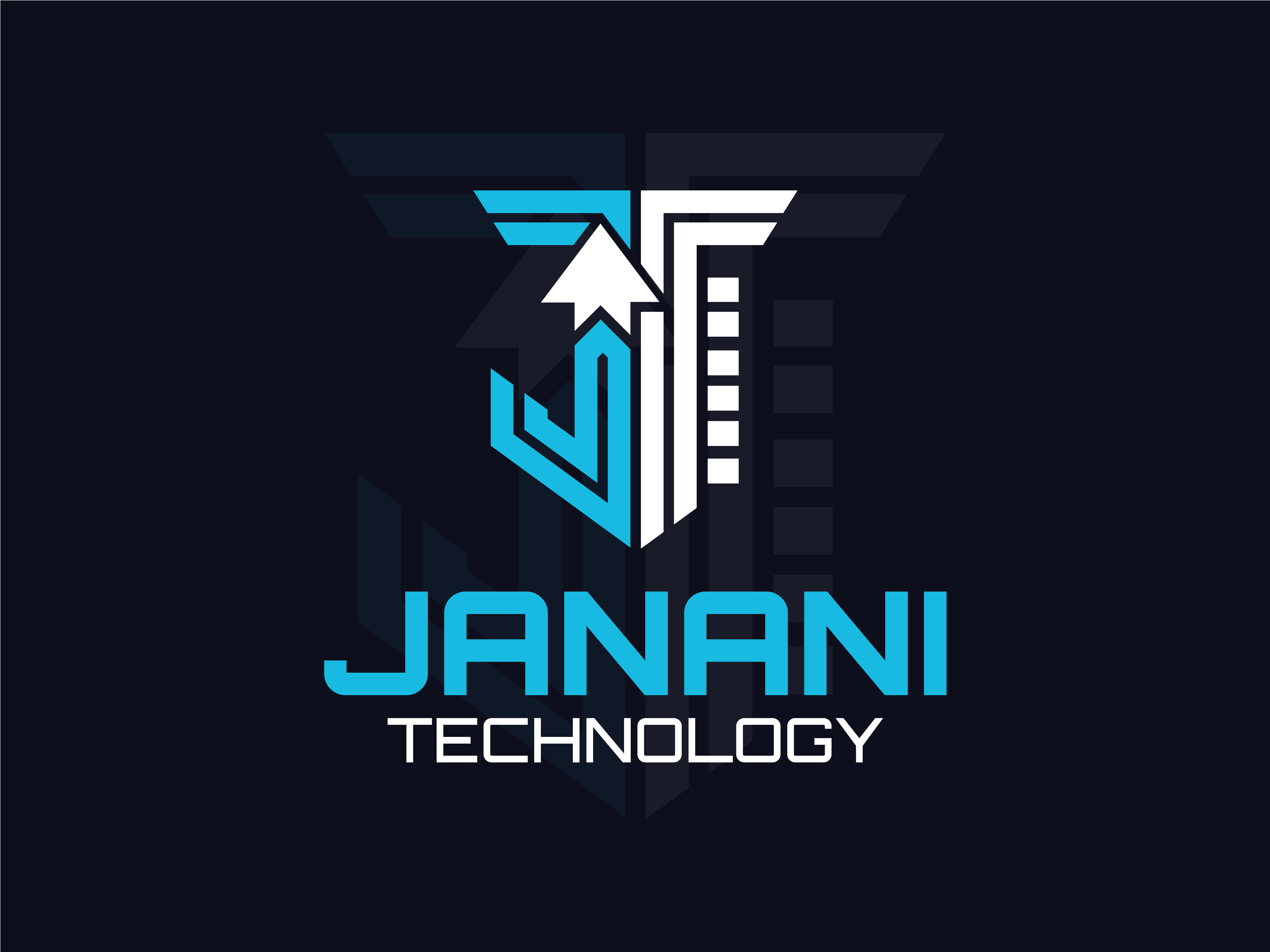 Janani Technology Computer and Gadget Store Logo Design brandidentity brandkit computerstore gadgetstore jananitechnologylogo logo design minimallogo modernlogo techbranding techlogo technologybrand techstore