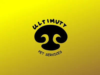 Ultimutt Pet Services branding graphic design
