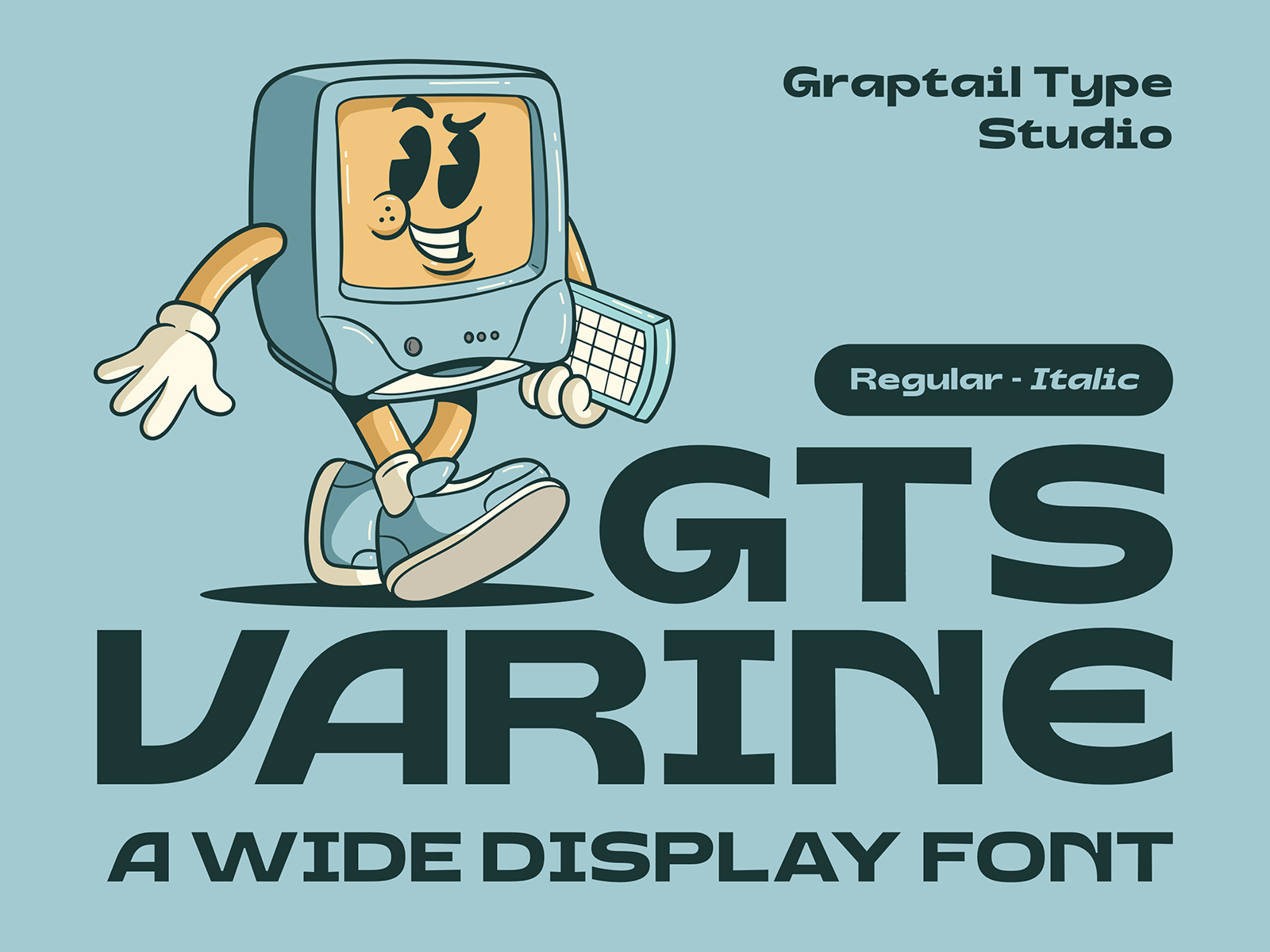 Gts Varine - Wide Display Font 90s chunky decorative display graptail grotesk grotesque inktrap nostalgia quirky retro sans serif vintage wide