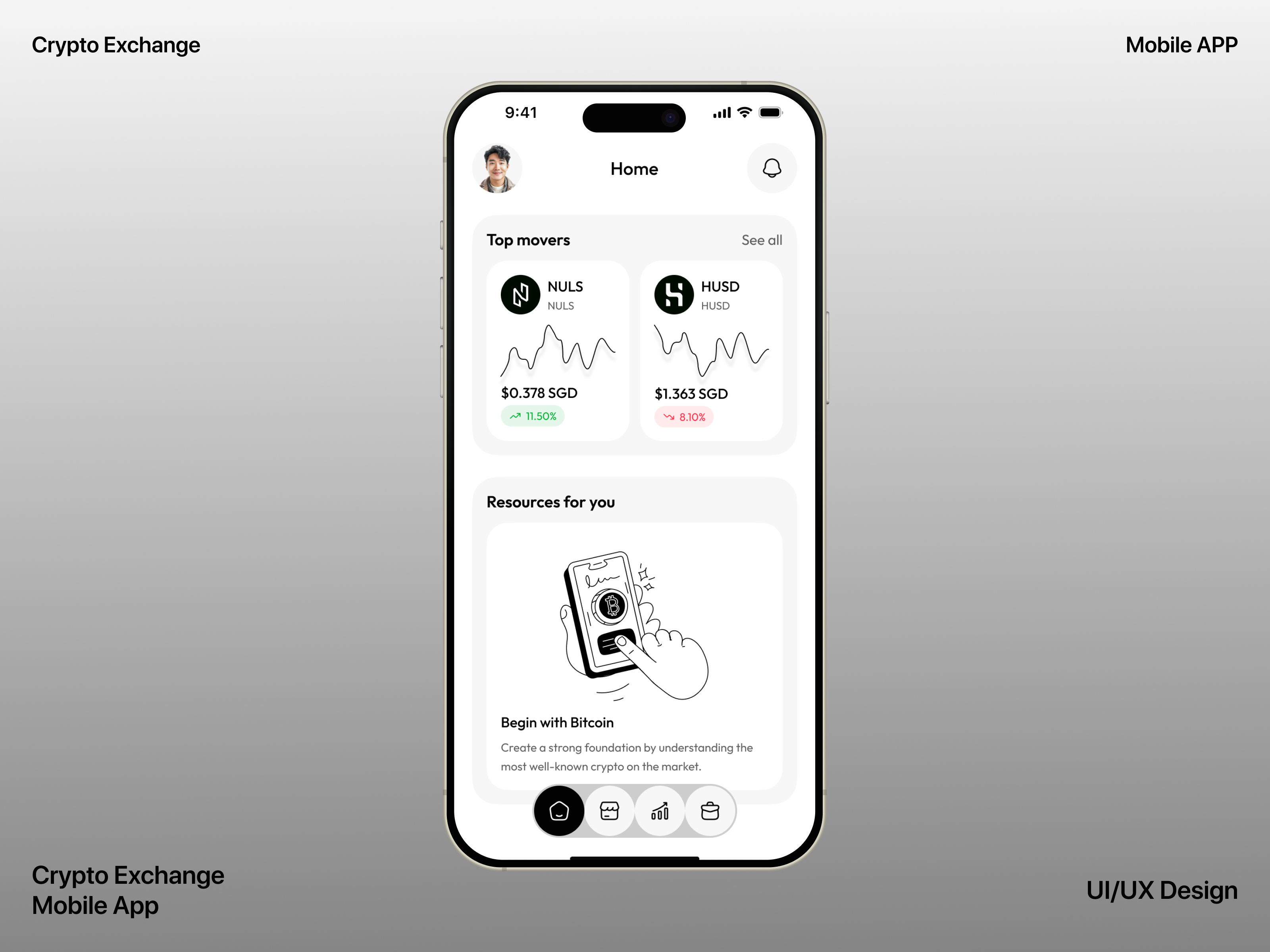Crypto Exchange Mobile App by Alamin Hossen on Dribbble