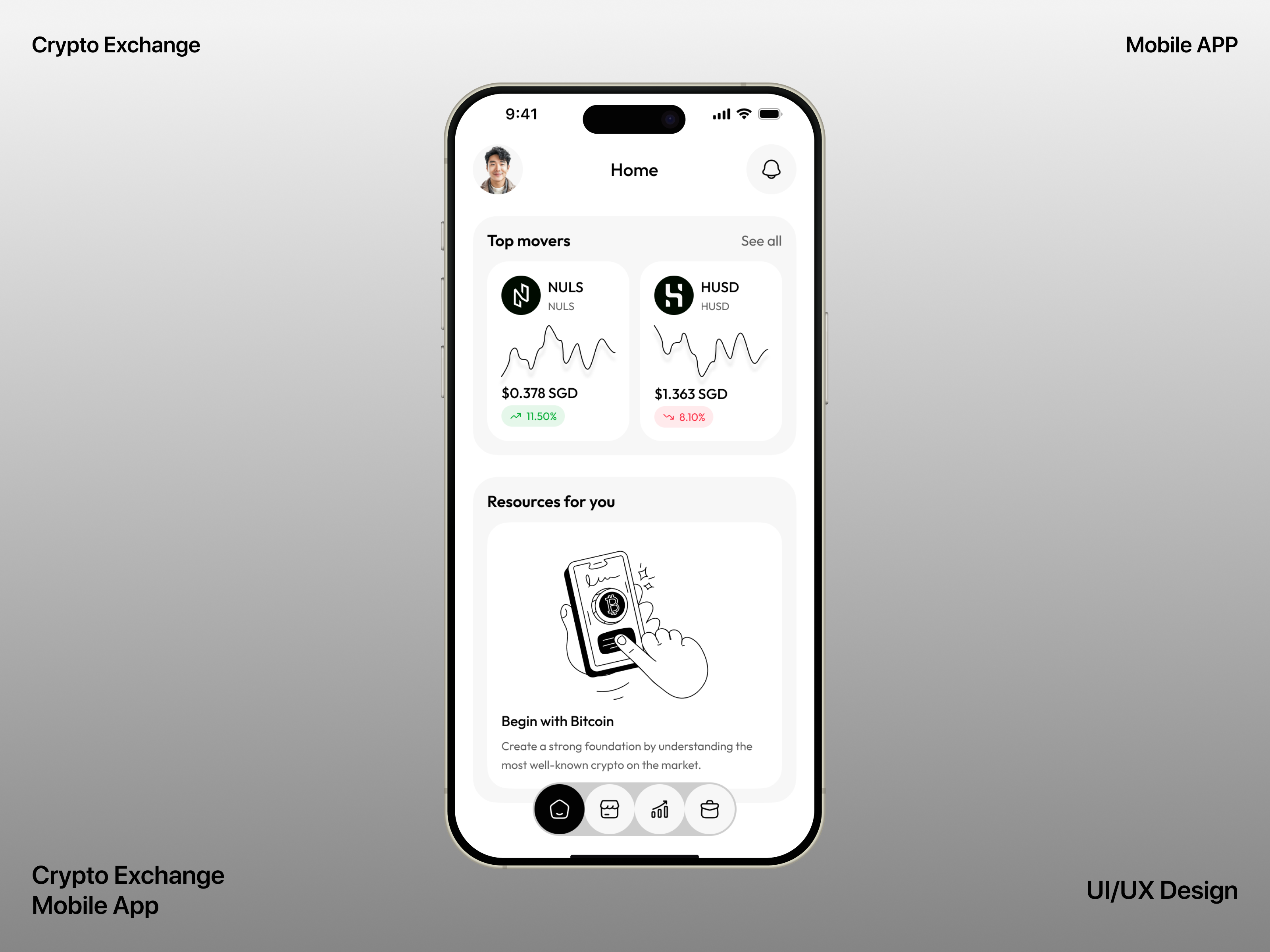 Crypto Exchange Mobile App by Alamin Hossen on Dribbble