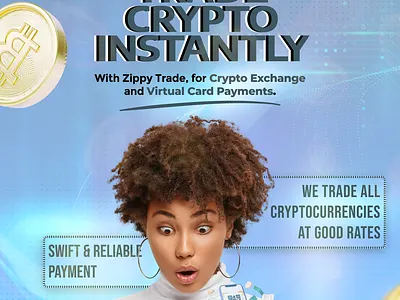 CRYPTO TRADING flyer design graphic design