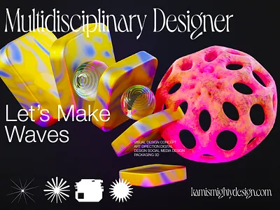 Let's do this 3d branding design graphic design typography