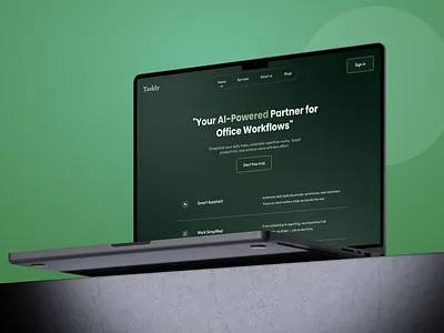 AI Workflow Automation SaaS Landing Page Design ai automation figma landing page saas ui uiux ux webdesign