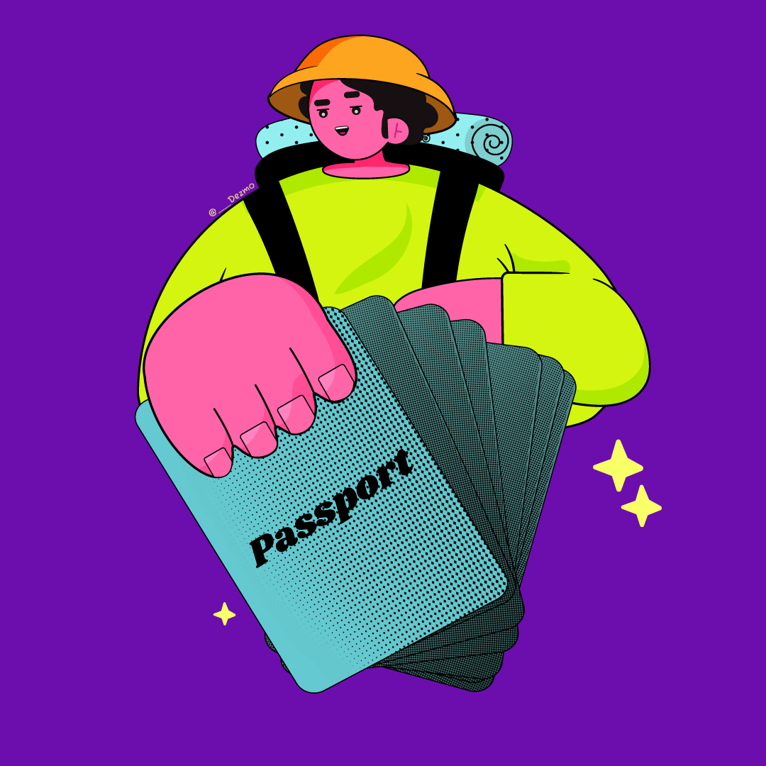 Ready for Everywhere ✈🏖🌍 branding character design flatdesign flatillustration illustration motion graphics