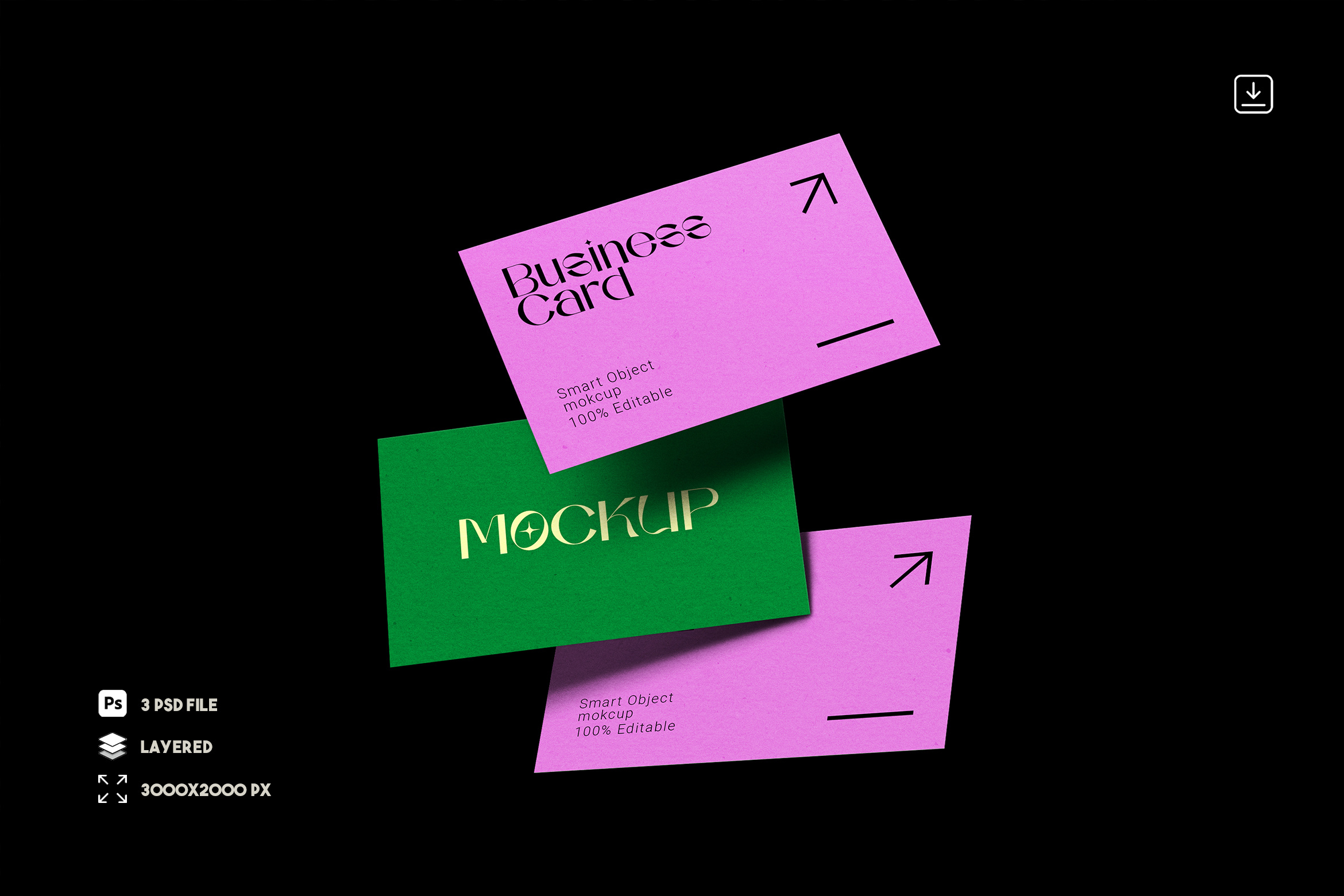 Professional Branding Business Card PSD Mockup advertising business card mockup design download mock ups graphic design illustration minimalist photoshop presentation ui