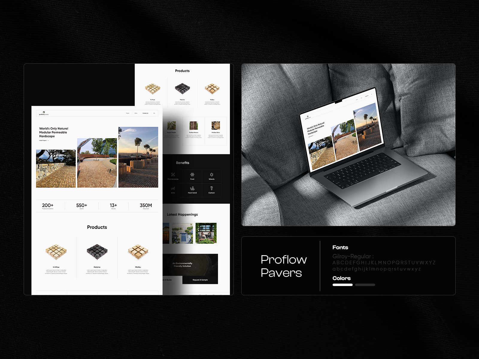 Example of Website UI Design (Design Only)