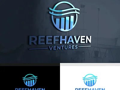 Reefhaven 3d branding graphic design logo