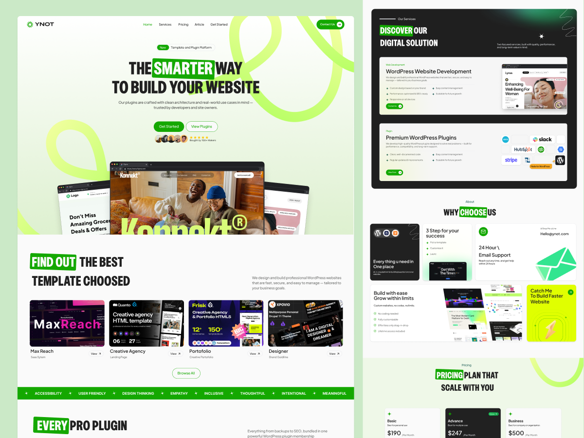 Example of Starter Website Package